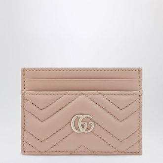 Gucci Pale pink GG Marmont card holder