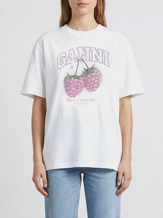 Ganni T-shirts in cotone organico stampata Ganni