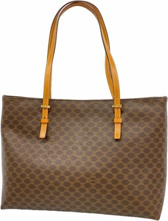 Celine Brown Pvc Tote Bag (Pre-Owned)