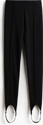H&M Steg-Leggings mit Biesenn&auml;hten - Schwarz