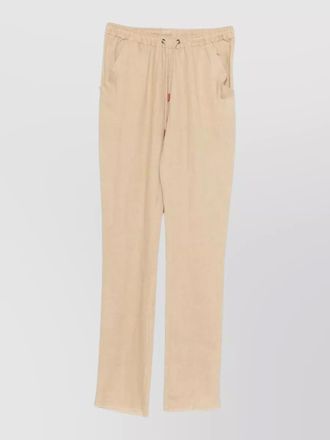 Kiton trousers elastic waistband side and back pockets