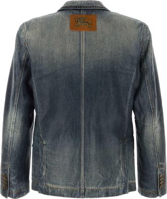 Burberry Denim Blazer - Blue