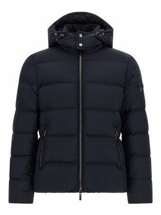 Moorer brett - acqua line bomber jacket