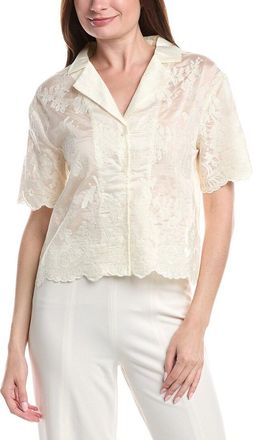 Vince Camuto Relaxed Collat Button Front Blouse