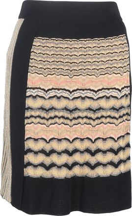 M Missoni Textured Knit Skirt in Multicolor Nylon