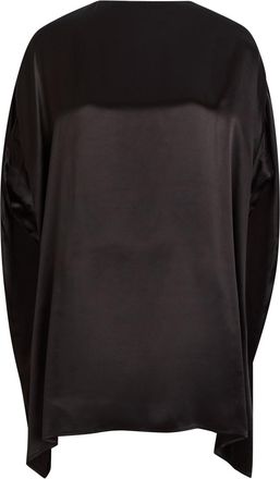 ARMARIUM Nicla Draped Asymmetric Satin Mini Dress - Brown - S (UK8-10 / S)