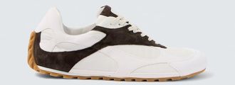 Bottega Veneta Orbit Flash suede-trimmed sneakers