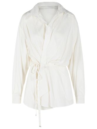 Isabel Marant Isabel Marant Kleid Keren aus wei&szlig;er Modalmischung