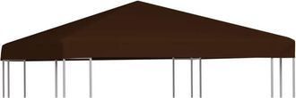 vidaXL Toldo De Cenador Marr&oacute;n 310 G/m&sup2; 3x3 M Vidaxl Marr&oacute;n