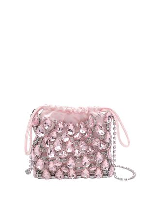 Self Portrait Mini Crystal Chainmail Handbag