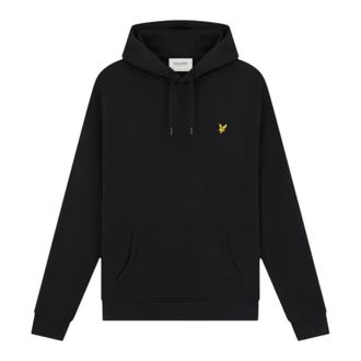 Lyle & Scott Hoodies, male, Black, Size: L Pullover Hoodie