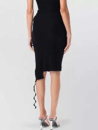 Ottolinger ruched asymmetric mini skirt