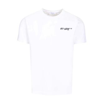 Off-white Logo Print T-shirt - male - Off White - T-Shirts - White - L - Tops