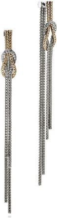 John Hardy Love Knot Drop Earrings in Silver at Nordstrom