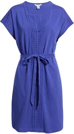 Tommy Bahama Sunset Harbor Eyelet Trim Dress in Bold Blue at Nordstrom, Size X-Small