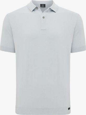 Genti Tweeknoops Polo | Lichtblauw