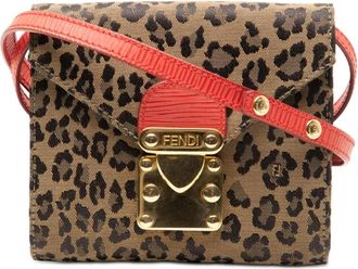 Fendi Pre-owned Cross Body Bags, female, Brown, Size: ONE SIZE Pre-owned Textile Crossbody Bag