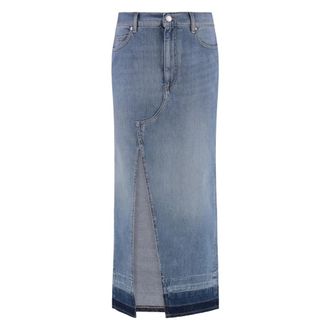 Pinko Denim Skirts, female, Blue, Size: S Il Cairo Denim Skirt