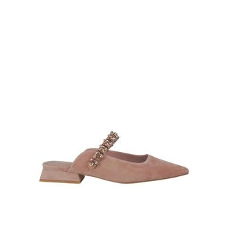 Alma En Pena Hoge hak schoen strass band - Dames - Muiltjes - Roze - 37 EU - Leer - Schoenen