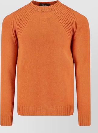 Fendi knit pullover crew neck raglan sleeves