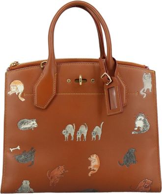 Louis Vuitton City Steamer Brown Leather Handbag (Pre-Owned)