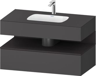 Duravit Qatego Lavabo Encastrado Con Base De Lavabo Consola, - Duravit