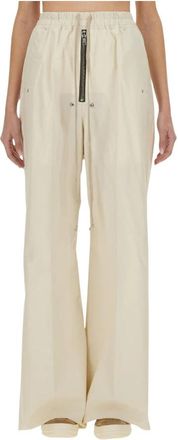 Rick Owens Wide Leg Cargo Pants - Dames - Wijde Broeken - Beige - M - Katoen - Broeken