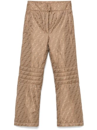 Fendi Skibroek met FF logo - Bruin