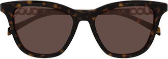 Gucci Sunglasses, female, Brown, Size: 52 MM Gg2032S Sunglasses