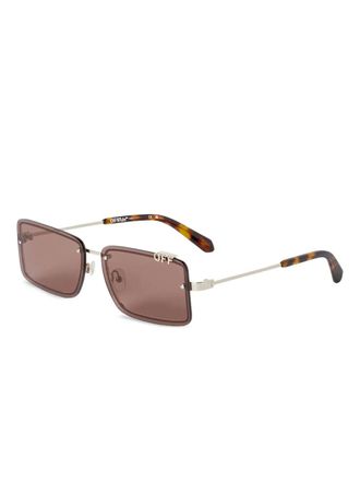 Off-white Tampa square sunglasses - women - Brass - One Size - Silver