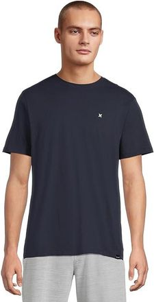 Hurley Icon Short Sleeve T-Shirts Mens T Shirt Obsidian : 2XL, Cotton/Polyester