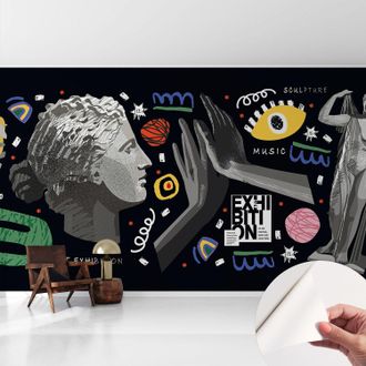 Tulup Carta Da Parati Autoadesiva - Impermeabile - Murale Da Parete - Decorazione Murale - Mostra Colorata 416x254 Cm
