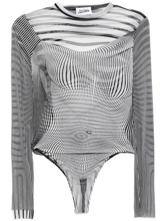 Jean Paul Gaultier The draped body morphing bodysuit - Black