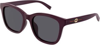 Gucci GG1984SK Asian Fit 004 Womens Sunglasses Purple Size 55 - Free RX Lenses - Free RX Lenses