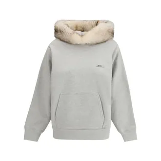 Prada Dames, Sweatshirts & Hoodies, Grijs, Maat: XS Katoen