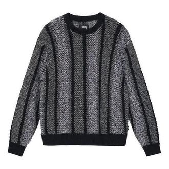 St&uuml;ssy Baja Loose Gauge Sweater Grey 117148