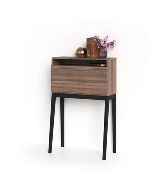 HERDASA Herdasa - Mesa Estudio Para Colgar Mod-630 Acabado Nogal, 39 X 75 X 117 Cm (fondo X Ancho X Alto)