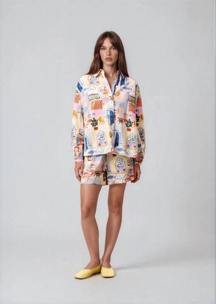 FRNCH Lapis Shorts In Waters Edge