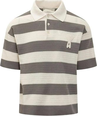 Ami Maglia Polo a Maglia a Righe - - Tops - Uomo - Multicolore - M