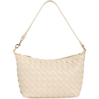 Urban Expression Faux Leather Woven Crossbody Bag in Oatmilk at Nordstrom Rack