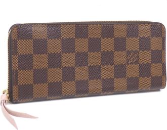 Louis Vuitton Damier Canvas Ebene Rose Ballerine Damier Canvas Long Wallet (Bi-Fold) (Pre-Owned)