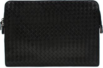 Bottega Veneta Black Large Pochette/document holder