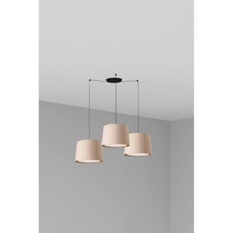 Faro Barcelona Faro Samba - Gota De Racimo Triple Cil&iacute;ndrico Beige Claro, E27