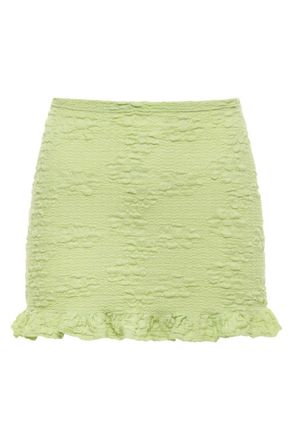 Montce Swim Womens Ruffle Micro Skirt In Avo Floral