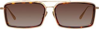 Linda Farrow CASSIA LFL1392 C2 Mens Sunglasses Tortoiseshell Size 63