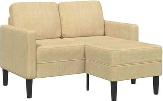 vidaXL Sof&aacute; De 2 Plazas Con Chaise Longue En Forma L Gris Verdoso 125 Cm Vidaxl