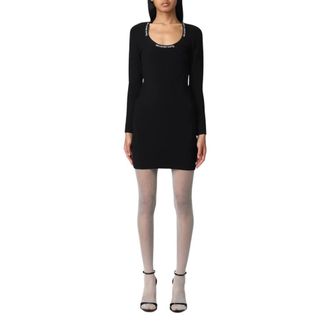 Alexander Wang Short Dresses, female, Black, XS, Knit Mini Dress