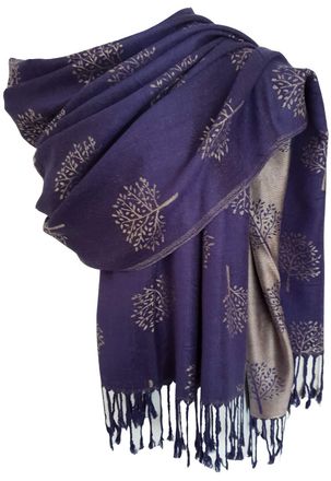 GlamLondon Pashmina Scarf, Soft Warm Latest Fashion Pashminas Womens Shawl (Denim Blue)