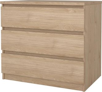 Tvilum Scottsdale 3 Drawer Chest, Jackson Hickory