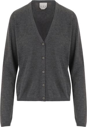 SA SU PHI V-Neck Button Closure Cashmere-Silk Blend Cardigan